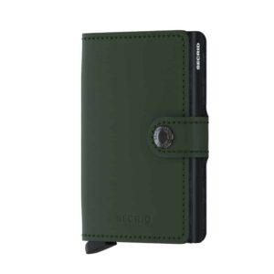 Matte Green Black SECRID miniwallet piniginė