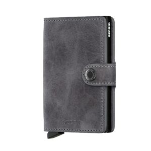 Vintage Grey - Black SECRID miniwallet piniginė