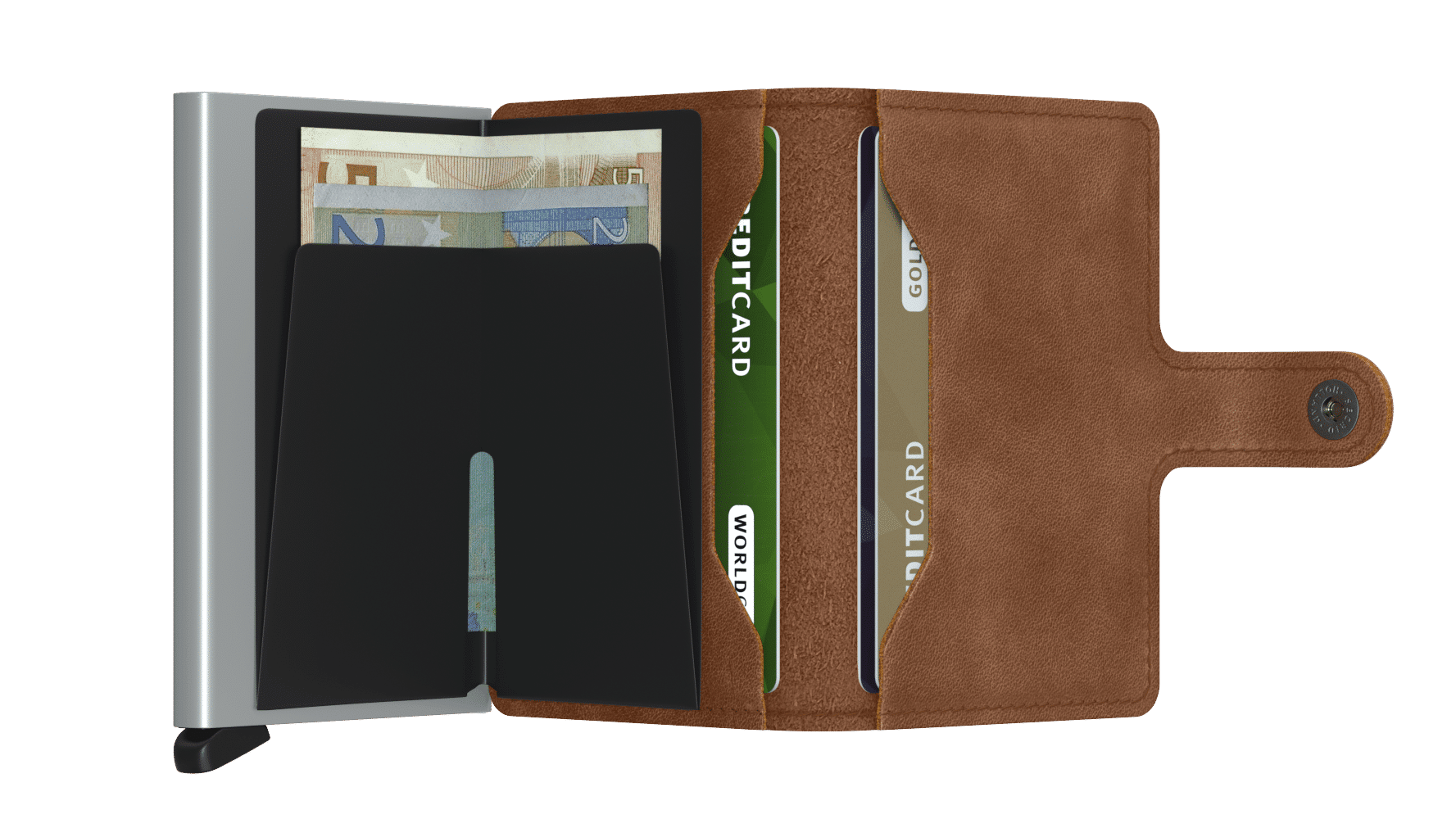 Vintage Cognac - Silver SECRID miniwallet piniginė - Image 4