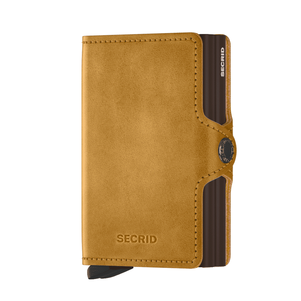 Secrid_T-_Vintage_Ochre_Front.png Vintage Ochre SECRID twinwallet piniginė - Image 1