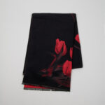 Dvipusis šalikas IDANIA juodas - Image 5