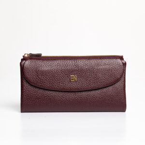 Cartera de piel BENETA burdeos