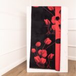 Dvipusis šalikas IDANIA juodas - Image 8