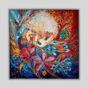 Natūralaus šilko skarelė ROSA