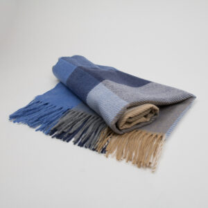 Vienpusis šalikas ALBA šviesiai mėlynas