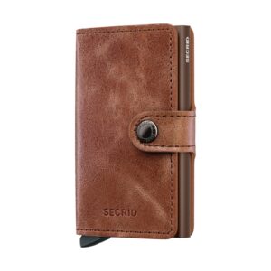 Vintage Cognac-Brown SECRID miniwallet piniginė