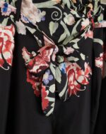 SOFIA juodos gėlėtos kelnės - Image 3