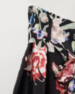 SOFIA juodos gėlėtos kelnės - Image 2