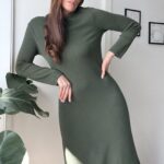 Viskozinė ilga suknelė #10201