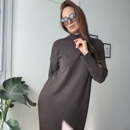 Megzta ilga viskozinė suknelė #10359