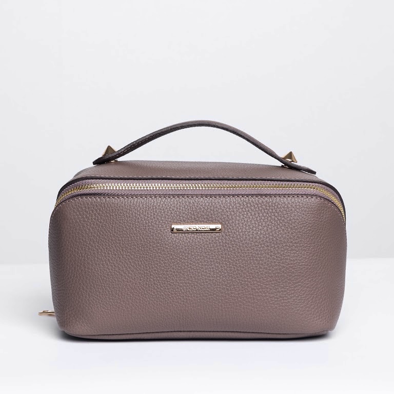 IMG_7477.jpeg Odinė kosmetinė KOLETA tamsi kapučino - Image 1