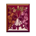 Viskozės dvipusės skaros su burgundiškais motyvais - Image 10