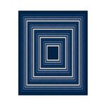 Viskozės dvipusės skaros su mėlynais motyvais - Image 7