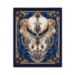 Viskozės dvipusės skaros su mėlynais motyvais - Image 2