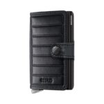 Emboss Lines - Premium Black+ SECRID miniwallet piniginė