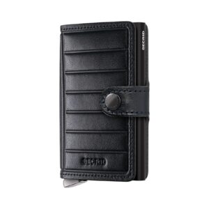 Emboss Lines - Premium Black+ SECRID miniwallet piniginė