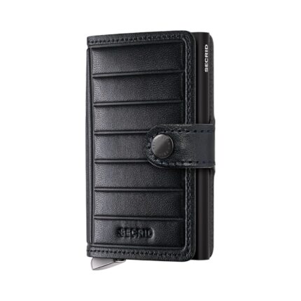 Emboss Lines - Premium Black+ SECRID miniwallet piniginė