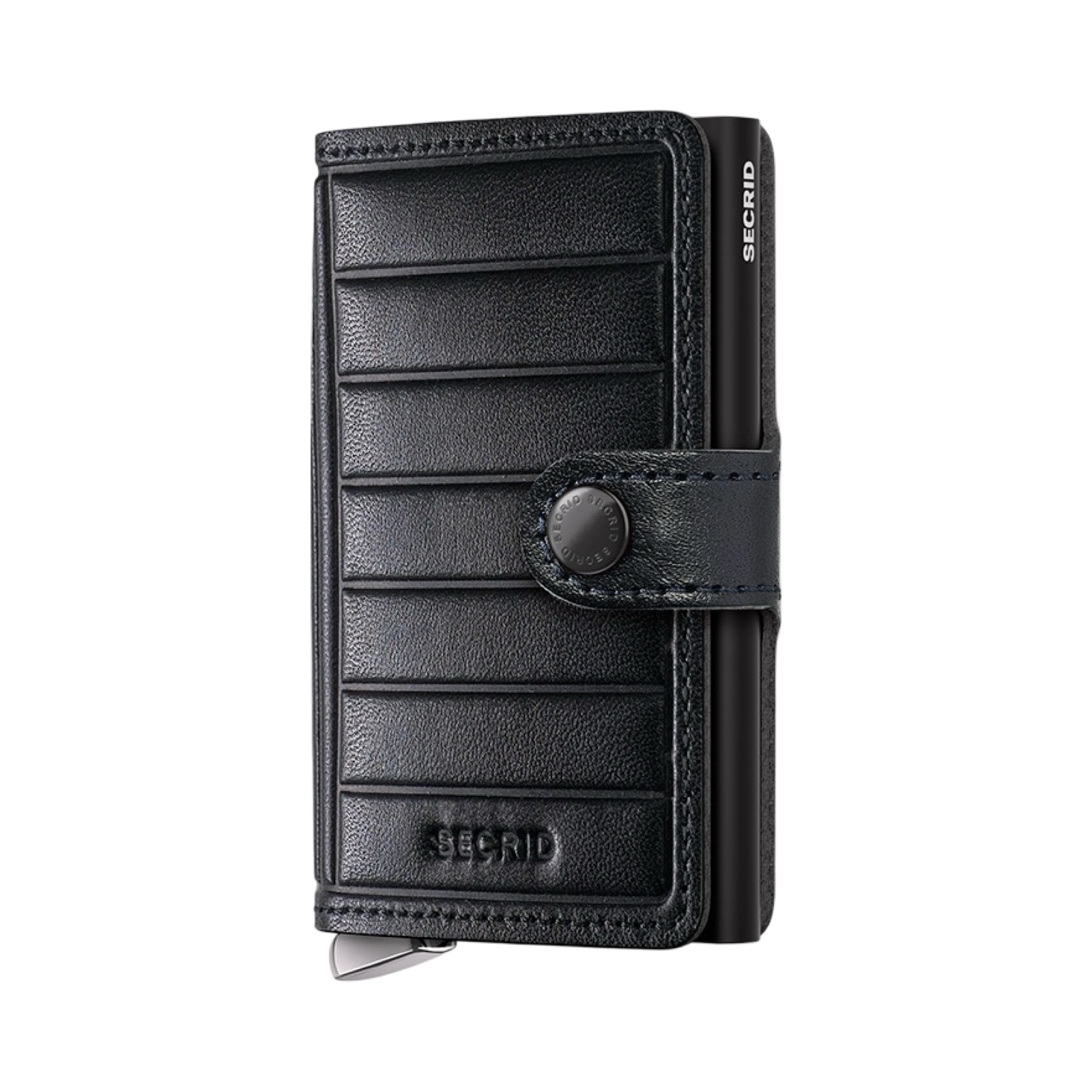 rankines 03_28 Emboss Lines - Premium Black+ SECRID miniwallet piniginė - Image 1
