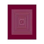 Viskozės dvipusės skaros su burgundiškais motyvais - Image 5