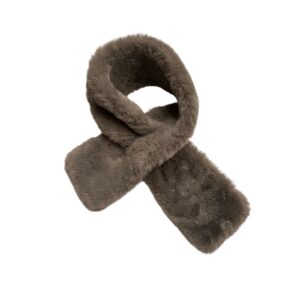 Dirbtinio kailio šalikas pilkas