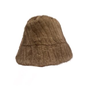 Dirbtinio kailio kepurė kapučino sp.