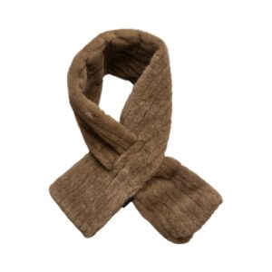 Dirbtinio kailio šalikas kapučino sp.