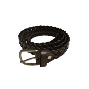 Odinis rankų darbo pintas diržas 100 cm (siauresnis)