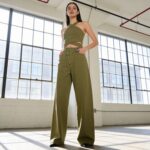 Džinsinio audinio ilgos kelnės #5413