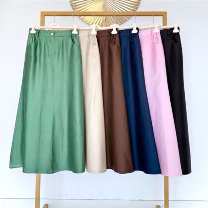 Lino/šilko sijonas #CLE01-SK1387-1 (limituotas)