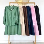 Lino/šilko sijonas #CLE01-SK1387-1 (limituotas) - Image 2