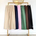 Lino/šilko tiesaus kirpimo kelnės #CLE01-T1464 (limituotos)