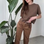 Džinsinio audinio kelnės #5429