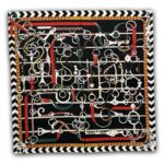 Viskozės skara OTTAVIA (90X90 cm)