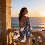 100% šilko šalikas JULIETTE (110x180 cm) - Image 2