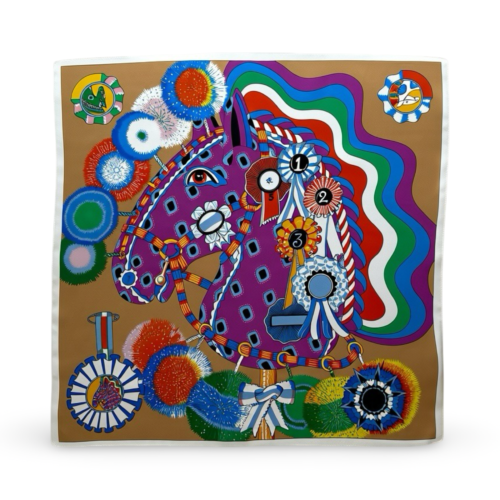 Šilki skarelės 53 x 53 cm_53 100% šilko skarelė AZZURRA (53x53 cm) - Image 1