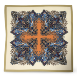 Viskozės skara MARISTELLA (70x70 cm)