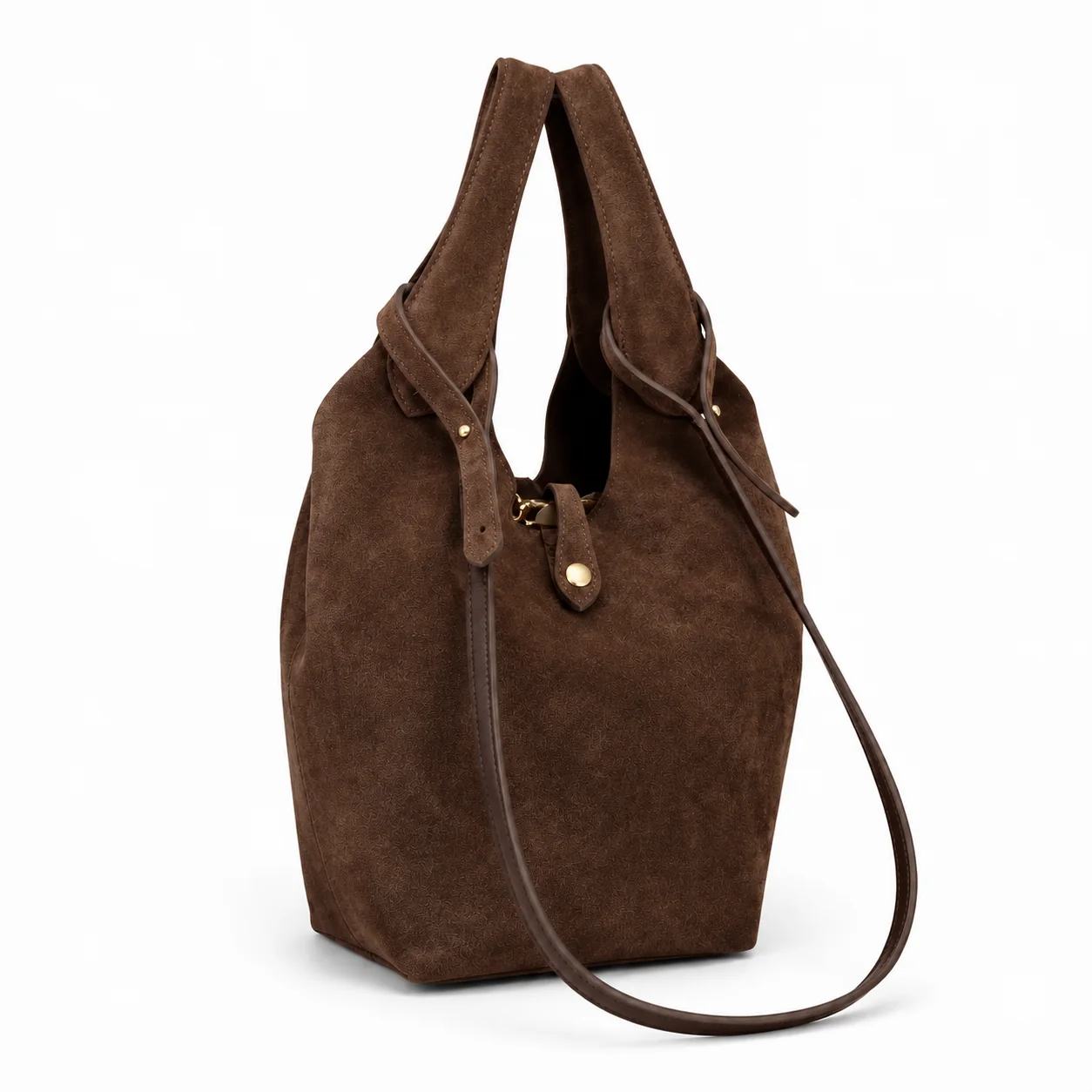 FLCOM86134_SUEDE_CIOCCOLATO_product.webp Itališka verstos odos rankinė #86134 SUEDE - Image 1