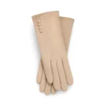 Moteriškos viskozės pirštinės H1303 – smėlio sp. (BEIGE)
