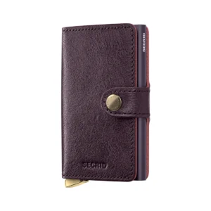 SECRID Basco Premium+ kompaktiška vienguba piniginė – bordo sp. – priekis