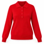 Vilnonis polo megztinis su sagomis – WL1028AI26 – ROSSO