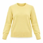 Vilnonis megztinis apvalia iškirpte – WL1742AI26 – GIALLO