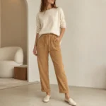 Velvetinės kelnės su raišteliu – EM-ET382