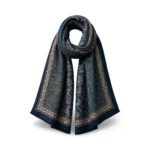 Viskozės šalikas su paisley ornamentais – X659 - Image 7