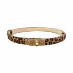 Odinis diržas #199 SUEDE, leopardo rašto