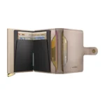 SECRID Emboss Diamond Premium+ kompaktiška vienguba piniginė – kreidos baltos sp. - Image 5