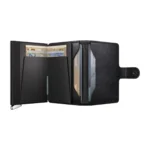 SECRID Emboss Lines Premium+ kompaktiška vienguba piniginė – juodos sp. - Image 5